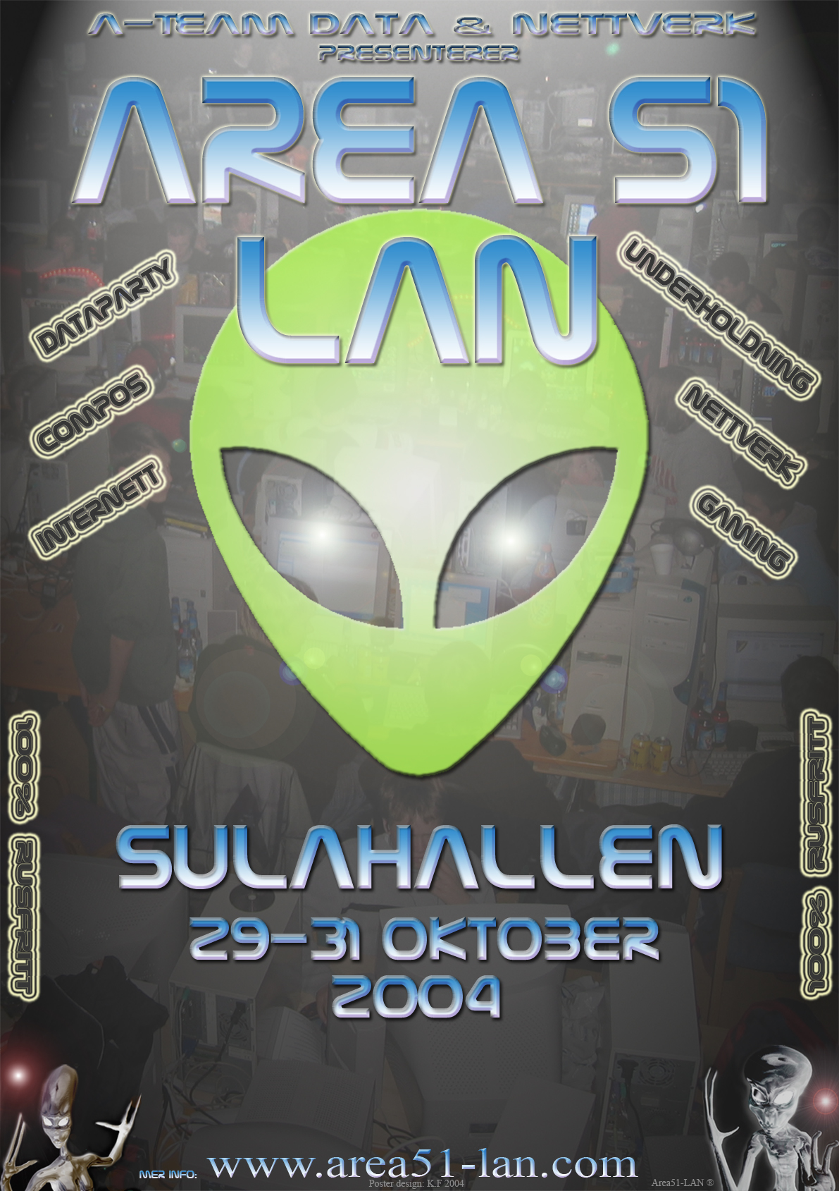 Plakat for Area51-LAN 2004
